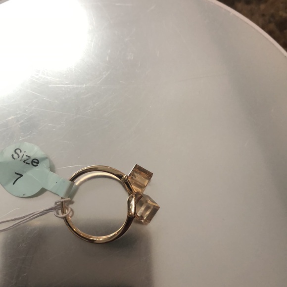 Bleu sage champagne colored   sterling silver 925 made with crystal premium - Picture 2 of 10